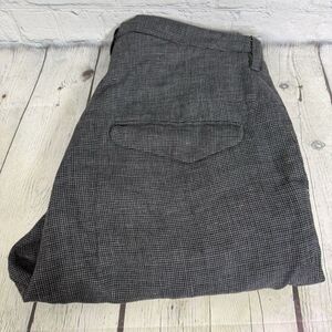 Hope Linen Pants Herringbone Men Size 46 EU 18 US Straight Leg Luxury Preppy